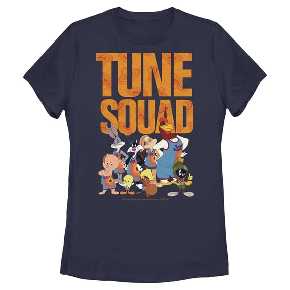 Women's Space Jam: A New Legacy Full Tune Squad Graphic Tee Navy Blue 2X Large