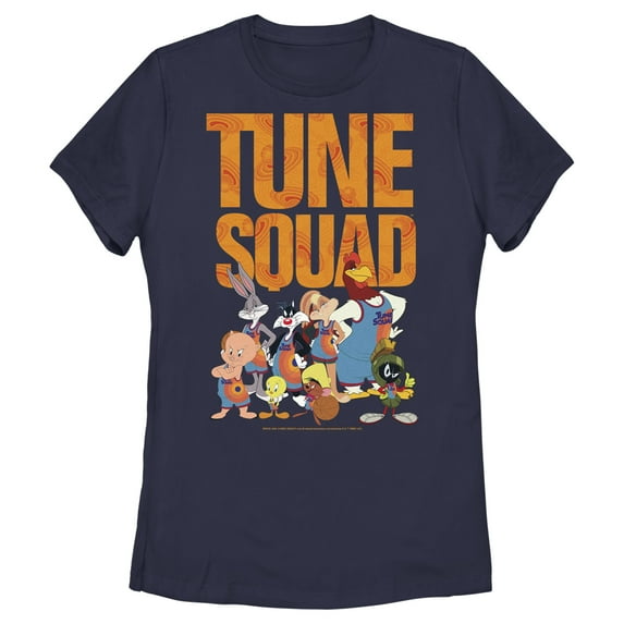Women's Space Jam: A New Legacy Full Tune Squad Graphic Tee Navy Blue X Large