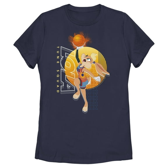 Women's Space Jam: A New Legacy Lola Bunny Profile Graphic Tee Navy Blue Small