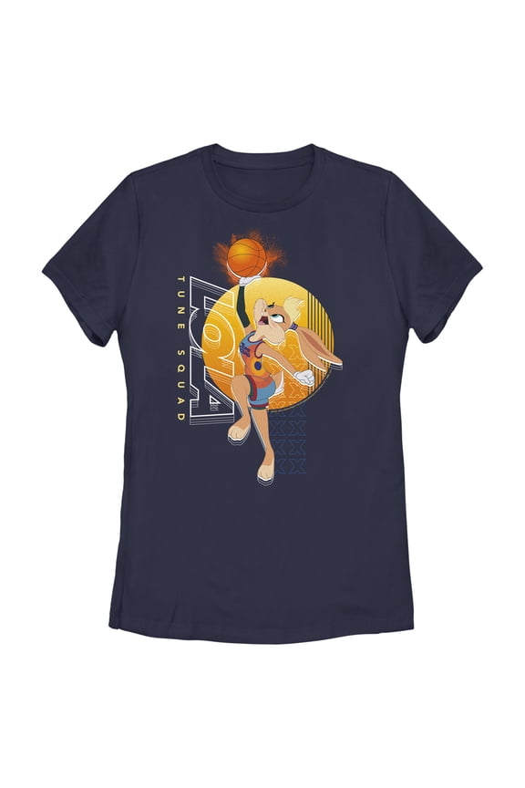 Women's Space Jam: A New Legacy Lola Bunny Profile Graphic Tee Navy Blue Small