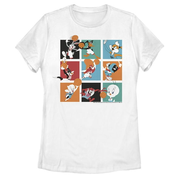 Women's Space Jam: A New Legacy Tune Squad Boxes Graphic Tee White Medium