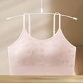 thumbnail image 1 of Women's Spaghetti Strap Cami Bra Adjustable Strap Seamless Comfortable Wireless Daily Bralette One Size, 1 of 7
