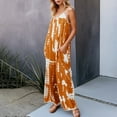 thumbnail image 1 of Women's Spaghetti Strap Jumpsuit Casual Boho Summer Romper Loose Fit Tie Dye Plus Size Outfit with Pockets, 1 of 3