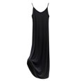 thumbnail image 1 of Women's Spaghetti Strap Nightgown Causual Sleeveless Loose Sleepwear Sleepshirts Comfortable Soft Pajamas Long Nightdress, 1 of 4