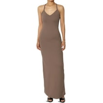 Spaghetti Strap V Neck Off Shoulder Slim Fit Dress With Side Slit ...