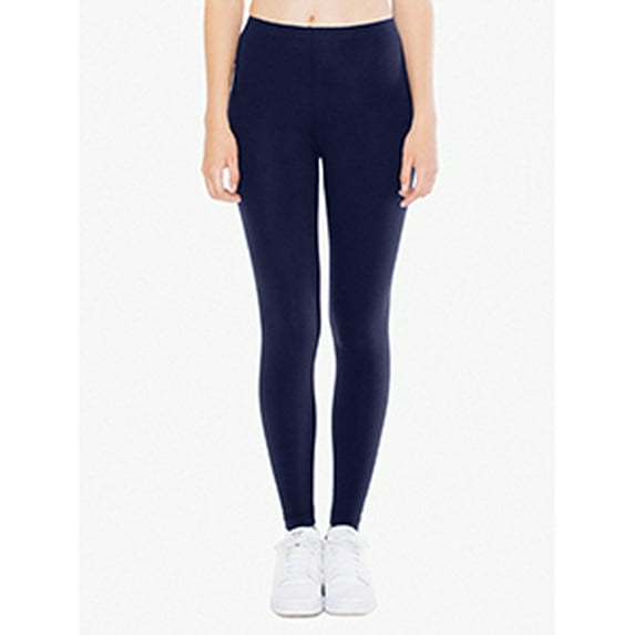 American Apparel Ladies' Cotton Spandex Jersey Leggings - Navy - M