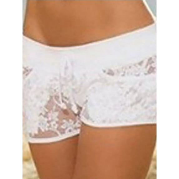Women's Spandex Summer Regular & Plus Size Lace Boyshort Panties