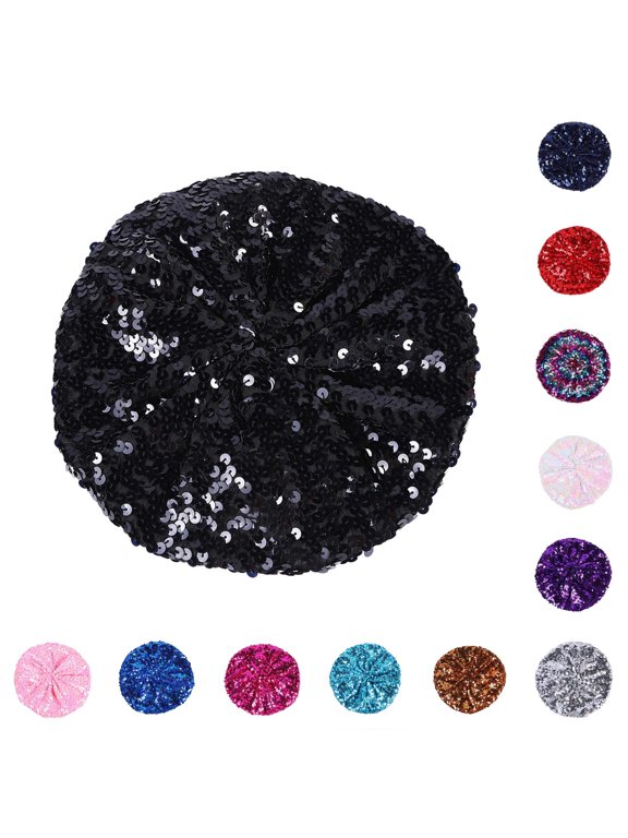 Women's Sequin Beret - Colorful Glitter French Cap for Nightclub Party Daily Fashion