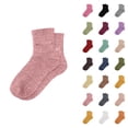 thumbnail image 1 of Women's Sparkly Metallic Slouch Socks 2025 Casual Stretch Fashion Cute Comfortable Mid Calf Socks, 1 of 4