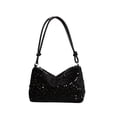 thumbnail image 1 of Women's Sparkly Sequin Crossbody Purse Evening Clutch Handbag Bag Knot Zipper Y2k Purse Bag, 1 of 8