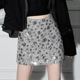 thumbnail image 1 of Women's Sparkly Sequin Mini Skirt High Waisted Slim Fit Bodycon Pencil Skirt Elegant Festive Party Clubwear Night Out Glitter Short Skirt For Women, 1 of 7