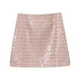 thumbnail image 1 of Women's Sparkly Wool Sequined Wrap Skirt Elegant Autumn Winter Fashion Step Skirt Small Fragrance Design, 1 of 2