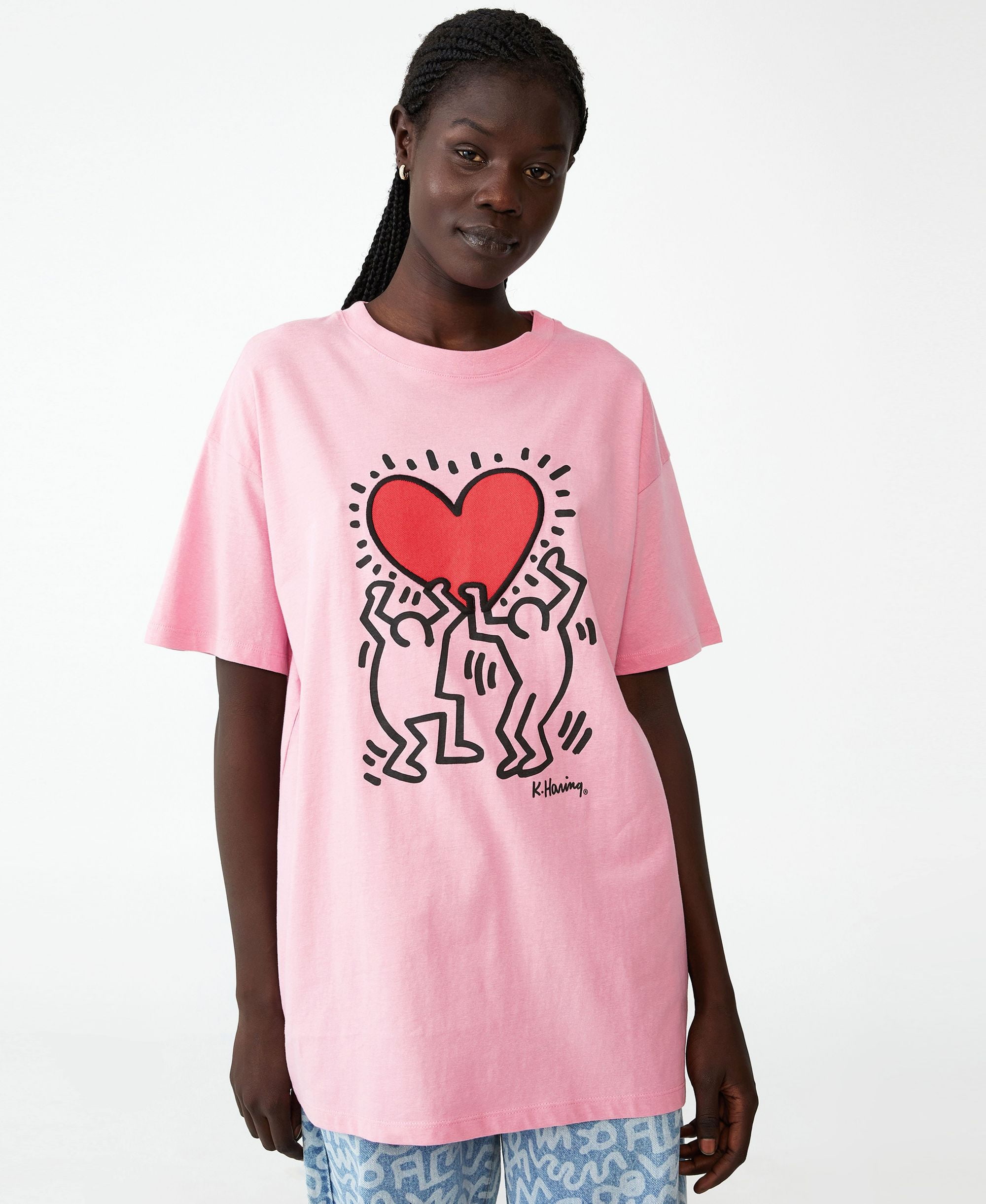 Women's Special Edition Keith Haring T-Shirt Lcn Kh Keith