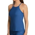 thumbnail image 1 of Women's Speedo 7734297 Active High Neck Tankini Swim Top (Bright Cobalt XS), 1 of 1