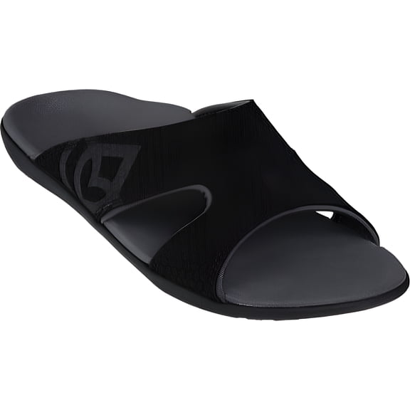 Spenco Women's Kholo Nubuck Patterned Onyx Total Support Slide Sandals