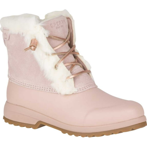 Women's Sperry Top-Sider Maritime Cozy Repel Waterproof Boot Blush Suede 8.5 M
