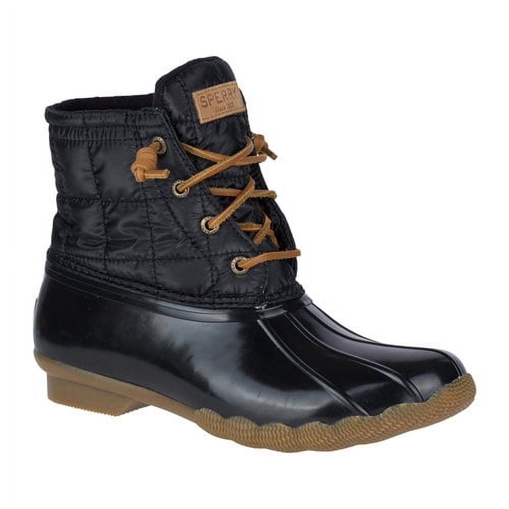 Black womens sperry boots online