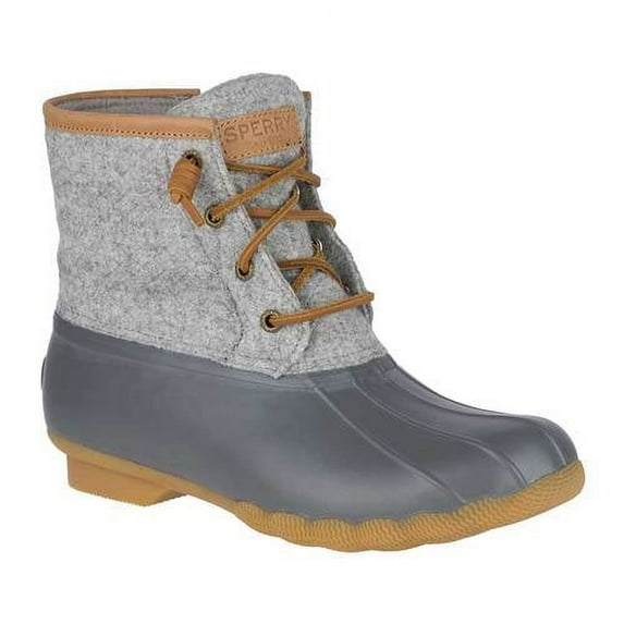 Sperry Womens Saltwater Emboss Wool Boots, Dark. Grey, 11