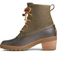 thumbnail image 1 of Women's Sperry Top-Sider Saltwater Heel Leather Duck Boot Black Leather/Rubber 8.5 M, 1 of 6