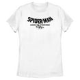 thumbnail image 1 of Women's Spider-Man: Across the Spider-Verse Movie Logo Black  Graphic Tee White Small, 1 of 4