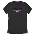 thumbnail image 1 of Women's Spider-Man: Across the Spider-Verse Movie Logo  Graphic Tee Black 2X Large, 1 of 4