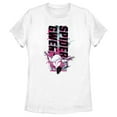 thumbnail image 1 of Women's Spider-Man: Across the Spider-Verse Spider Gwen Paint Splatter  Graphic Tee White 2X Large, 1 of 4