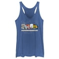 thumbnail image 1 of Women's Spider-Man: Beyond Amazing Comic Clippings Logo  Racerback Tank Top Royal Blue Heather Medium, 1 of 4