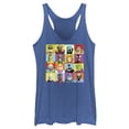 thumbnail image 1 of Women's Spider-Man: Beyond Amazing Toy Villain Squares  Racerback Tank Top Royal Blue Heather Medium, 1 of 4