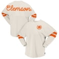thumbnail image 1 of Women's Spirit Jersey Cream Clemson Tigers Oversized T-Shirt, 1 of 3