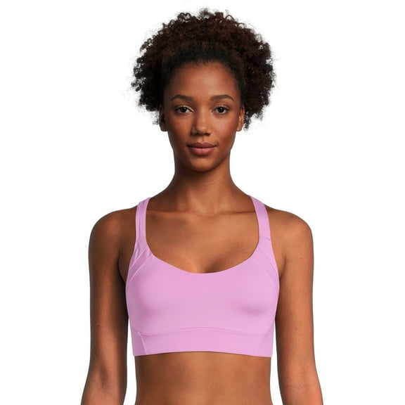 Women's Split Racerback Bra with Adjustable Straps - Wild Orchid, Small