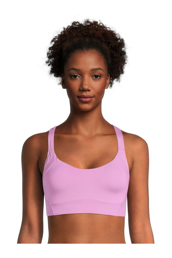 Women's Split Racerback Bra with Adjustable Straps - Wild Orchid, Small