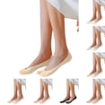 thumbnail image 1 of Women's Split Toe No Show Socks, Soft Cotton Casual Low Cut Socks for Flats, Loafers and Casual Wear, 1-Pack | VerBelle,Pink One Size, 1 of 7