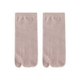 thumbnail image 1 of Women's Split Toe Socks, Breathable Thin Cotton Toe Separator Socks with Contoured Heel Design, Bunion Relief Hallux Valgus Correction Socks for Summer Daily Wear Hot Pink, 1 of 6