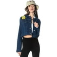 thumbnail image 1 of Women's Spongebob Denim Trucker Jacket, 1 of 5