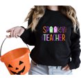 thumbnail image 1 of Women's Spooky Teacher Sweatshirt, Halloween Teacher Sweater, 1 of 4