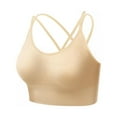 thumbnail image 1 of Women's Sport Bra Padded Cross Back Wirefree Seamless Breathable Yoga Sport Bra, 1 of 7