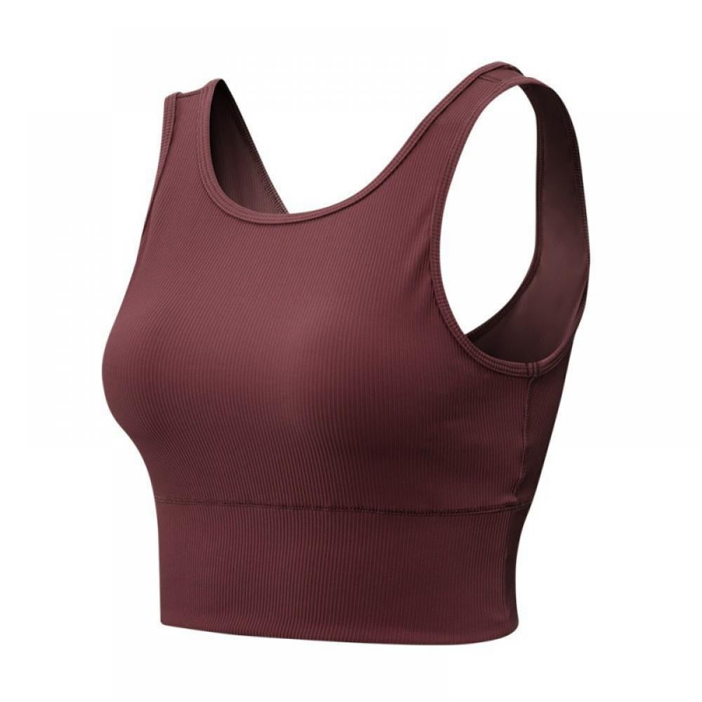 Women's Sport Bra Tank Tops Yoga Camisole Crop Top with Built in Bra for  Women/Girl Gym 