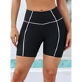 thumbnail image 1 of Women's Sport Short High Waisted with Pockets Board Short Swimsuit Bottom, 1 of 5