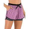 thumbnail image 1 of Women's Sport Shorts Double layer Running Yoga Shorts Quick-Dry Activewear Workout Exercise Athletic Jogging Shorts, 1 of 8