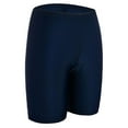 thumbnail image 1 of Women's Sport Sunscreen Elastic Bathing Bottom Capris Swim Shorts Trunks Navy S, 1 of 4