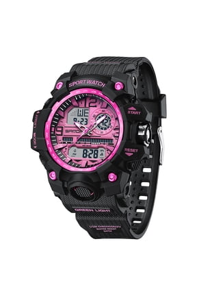 Women's Sport Watch Digital Waterproof Watches Military Watches Analog Outdoor Wrist Watch LED Luminous Alarm Stopwatch Dual Time Wristwatch