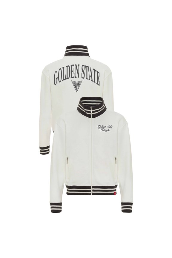 Women's Sportiqe Cream Golden State Valkyries Athletic Club Collection Sutton French Terry Full-Zip Jacket