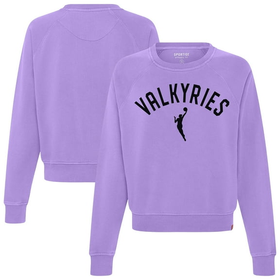 Women's Sportiqe  Violet Golden State Valkyries Ashlyn Raglan Sweatshirt
