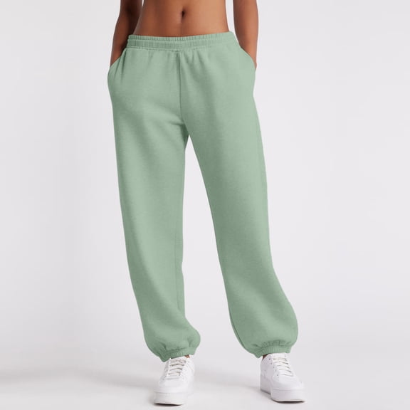 Women's Sports And Casual Pants, Five Pointed Star Elastic Tight Fit, High Waisted And Slightly Flared Pants,Green,S