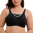 thumbnail image 1 of Women's Sports Bra Full Support High Impact Plus Size Wirefree Non-Padded Full Figure Bra 46DD, 1 of 9