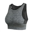 thumbnail image 1 of Women's Sports Bra High Impact Support Bounce Control Seamless Mesh Yoga Top Vest, 1 of 8