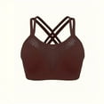 thumbnail image 1 of Women's Sports Bra High Support Cross Back Yoga Bra Wireless Padded Bras Supportive Workout Strappy Bras with Padding, 1 of 5