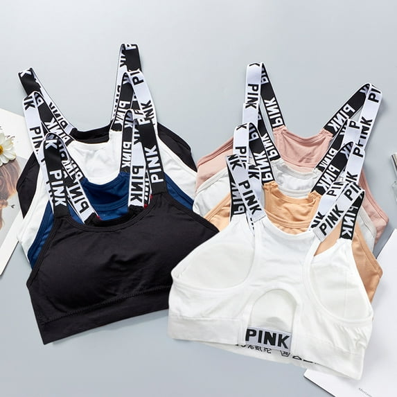 New Women's Sports Bra Push Up Fitness Bra Yoga Bra Sport Underwear Running Gym Fitness Tops Black White Letters Seamless Underwear