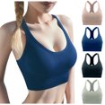 thumbnail image 1 of Women's Sports Bra Push Up Running Yoga Bras Comfortable Sports Bras Blue Sports Bra Size S-XL, 1 of 4
