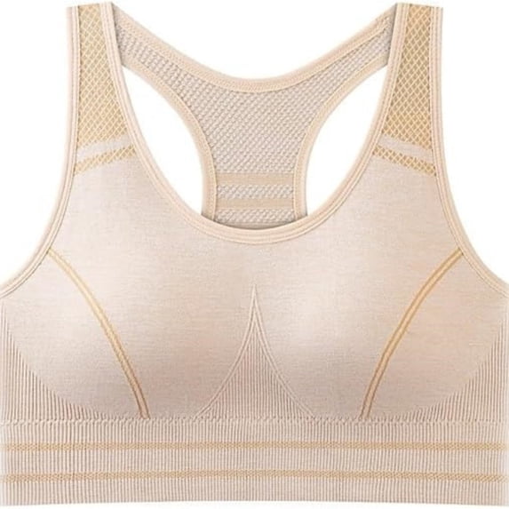 Women's Sports Bra,Racerback Medium Impact Seamless Sports Bra for Women